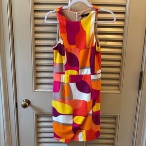Trina Turk Abstract Print Sleeveless Dress